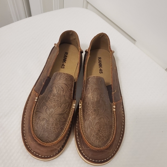NWOB RANK•45 Amberlin Textured Print Leather Pullon Casual Shoes Size 7.5 - Picture 8 of 14